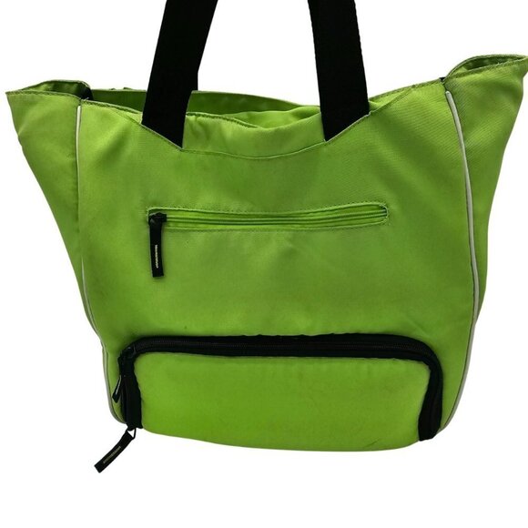 6 Pack Fitness Prodigy Camille Meal Management Tote Lime Green/Black - Picture 2 of 16